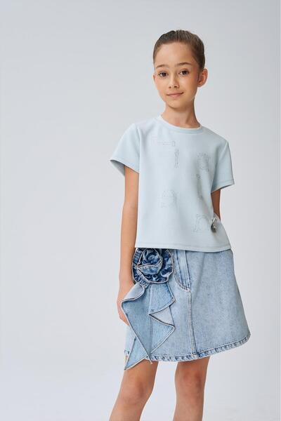 Lia Lea BG Store Κοριτσίστικη τζιν φούστα