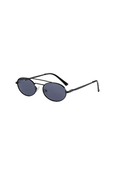 Toz Vintage Ferin Black Retro Oval Metal Frame Thin Handle Unisex Uv400 Vinta...