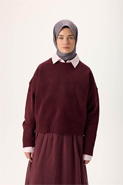 Silk Home Λεπτό βαμβακερό μαλακό κασκόλ παστέλ μωβ-ανθρακί με λιλά σχέδιο, αν...