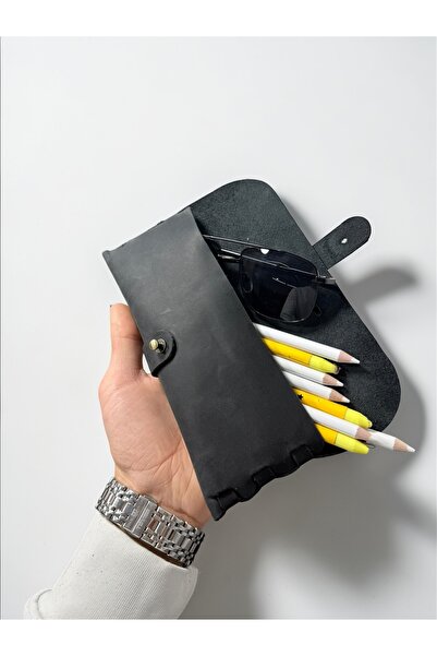 NZCLUB 100% Crazy Leather Pencil Case Θήκη για στυλό Χωρητικότητας θήκης για ...