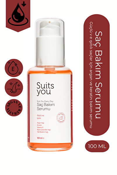 suitsyou Keratin & Argan Onarıcı-Besleyici Saç Bakım Yağı 100 ml – Güçlü Ve I...