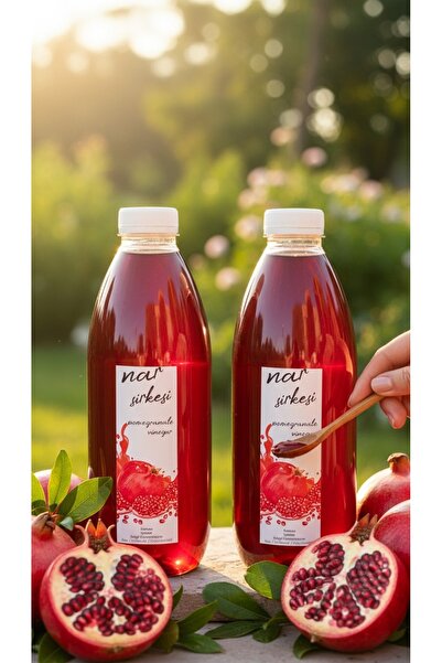 yaşayanbilge Nar Sirkesi Doğal Fermantasyon 2 adet x 1 Lt.