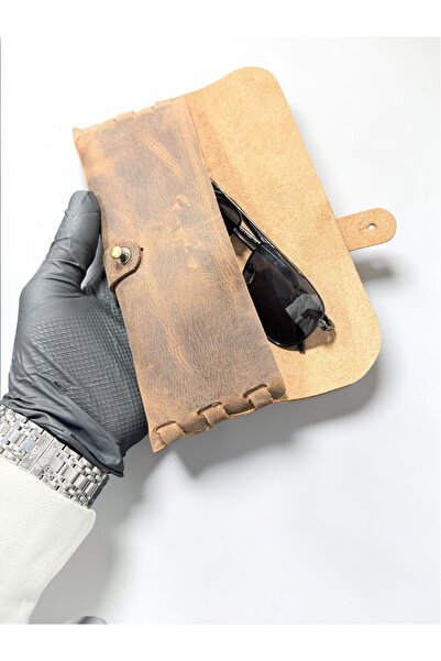 NZCLUB 100% Crazy Leather Pencil Case Θήκη για στυλό Χωρητικότητας θήκης για ...