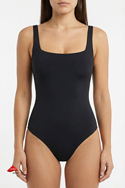 Penti Siyah Neck Opening Mayo