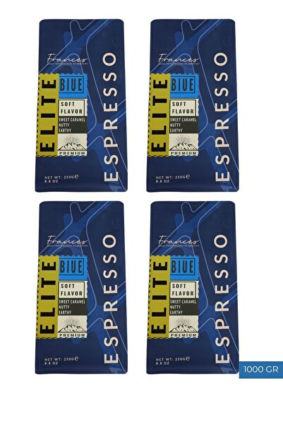 FRANCES %100 Arabica Elite Blue Espresso | 1000 Gr (4*250 Gr) | Yüksek Gövde,...
