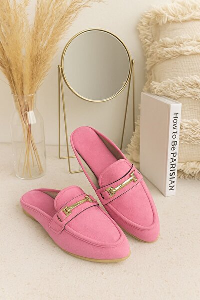 Slipcat Γυναικείες παντόφλες μπαλαρίνας με λεπτομέρεια με αγκράφα, κομψές, άν...