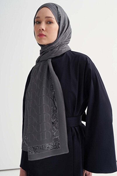 carell Sway Monogram Flokiran Šal Antracit