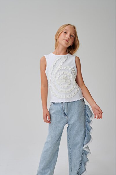 Lia Lea Bluză albă pentru fete BG Store