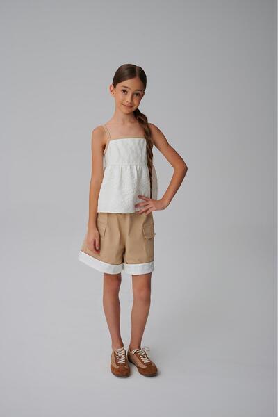 Lia Lea BG Store Κοριτσίστικο Μπεζ Σορτς