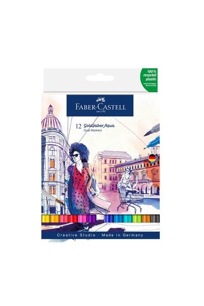 Faber Castell Σετ μαρκαδόρων Faber-Castell Goldfaber με 2 κεφαλές - 18