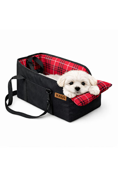 HAEGS Evcil Hayvan Araba Koltuğu, Araç Konsol Köpek Koltuğu - Köpek Taşıma Ça...