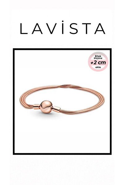 Lavista Silver Çoklu Zincir Gümüş Bileklik