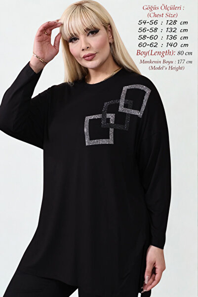 Laden Μεγάλο μέγεθος Γυναικεία Μπλούζα Βαμβακερή Χτενισμένη Αντιιδρωτική Υψηλ...