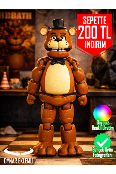 Suelo Butik FNAF Freddy FazBear Eklemleri Hareketli Five Nights at Freddy's K...