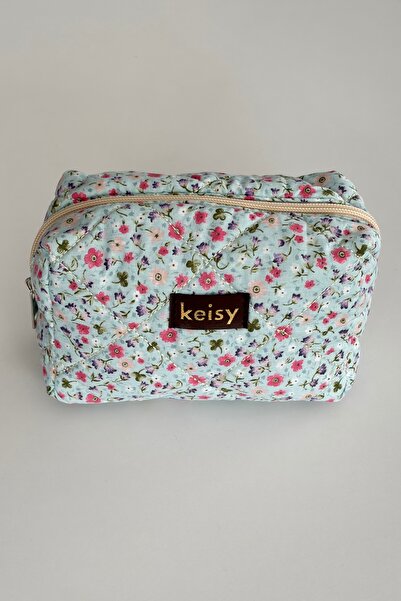 keisy Τσάντα μακιγιάζ με σχέδια και ανάγλυφη υφή