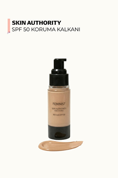 Feminist Cosmetics BB Krem SPF50 Yüksek Kapatıcı, Nemlendirici, Ton Eşitleyic...