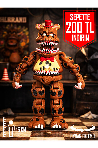 Suelo Butik FNAF Nightmare Fredbear Eklemleri Hareketli Five Nights at Freddy...