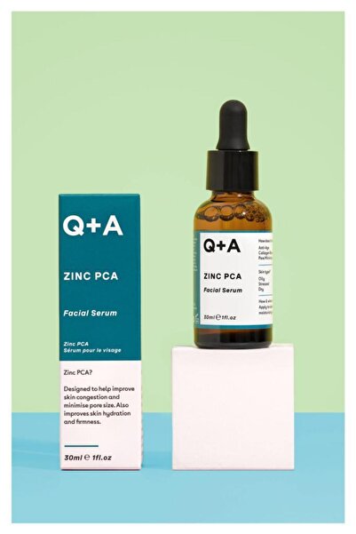 Q+A Q+A Zinc PCA Facial Serum, 30 ml - ser regenerator de față cu zinc PCA
