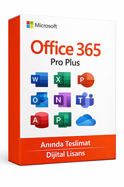 MICROSOFT Office 365 Pro Plus Süresiz Lisans Üyeliği - Word, Excel,Onenote,Ou...