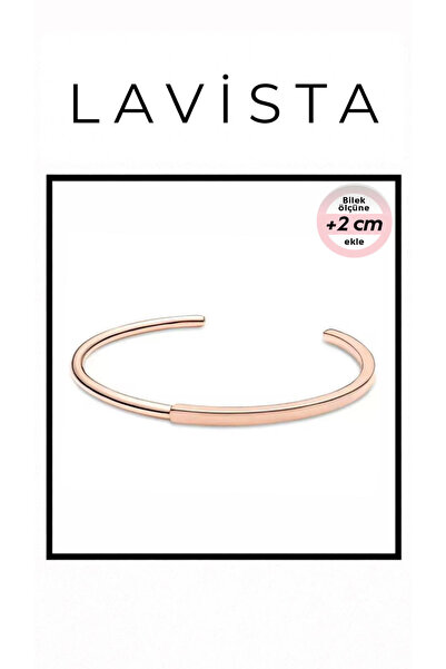 Lavista Silver Signature Açık Gümüş Bilezik