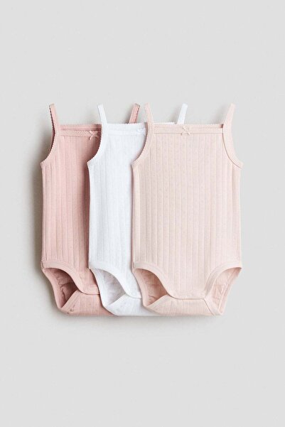 H&M 3-pack sleeveless bodysuits