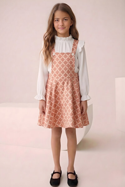 FESSHERA KİDS Σετ μπλούζας και κοριτσίστικο μοτίβο μπακλαβά για κορίτσια - Σε...