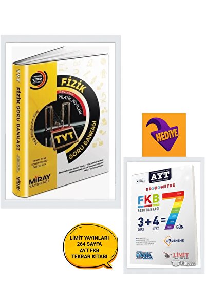 Miray Yayınları Tyt Fizik Soru Bankası 2025 Güncel Baskı Limit Yayınları Ayt ...
