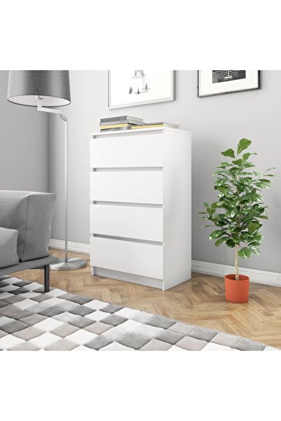 Concept Servantă, alb, 60x35x98,5 cm, lemn compozit