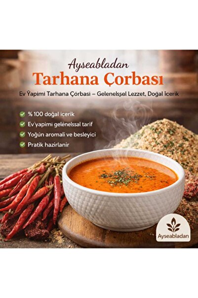 Ayşe Abladan Uşak Tarhası 1 Kg Organik Doğal Yöresel Ev Yapımı TATLI Tarhana