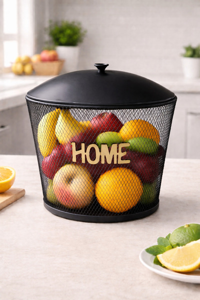 VENON Selvi Sepet 20 Cm X 20 Cm Metal Patates Soğan Kovası- Sebzelik - Patate...