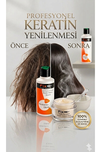 Fix Nano Keratin 250 ml - Yoğun Düzleştirici Onarıcı ve Parlatıcı