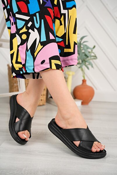 Ayakkabı Vakti Ανατομικές Ορθοπεδικές Μαλακές Παντόφλες Γνήσιου Δερμάτινου Cl...