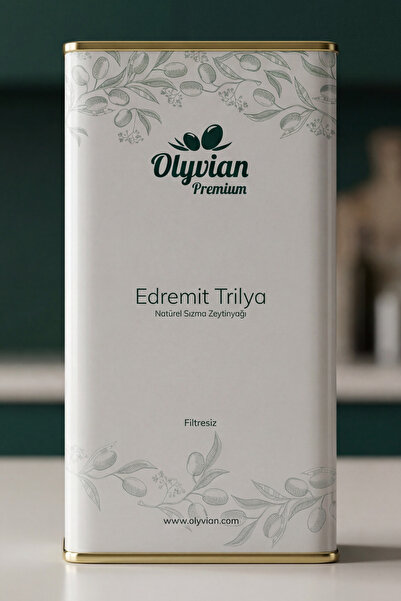 Olyvian Premium Edremit & Trilya Cinsi Zeytinler 5 L Soğuk Sıkım Doğal Natüre...