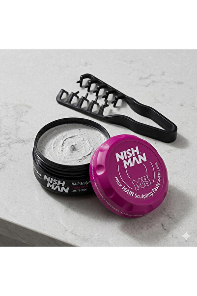 NISHMAN M5 SAÇ ŞEKİLLEMDİRİCİ MAT WAX 100 ML /+ ŞEKİLLENDİRİCİ MUCİZEVİ TRAK ...