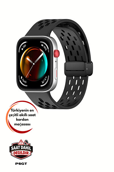 PSGT Huawei Watch Fit 4/fit 4 Pro/fit 3 Kordon Silikon Delikli Magnet Strap (...