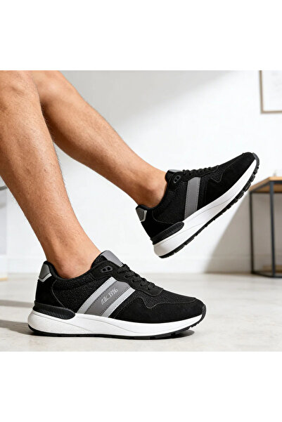 Tmall Pantofi sport bărbătești, din piele, B4069, Negru