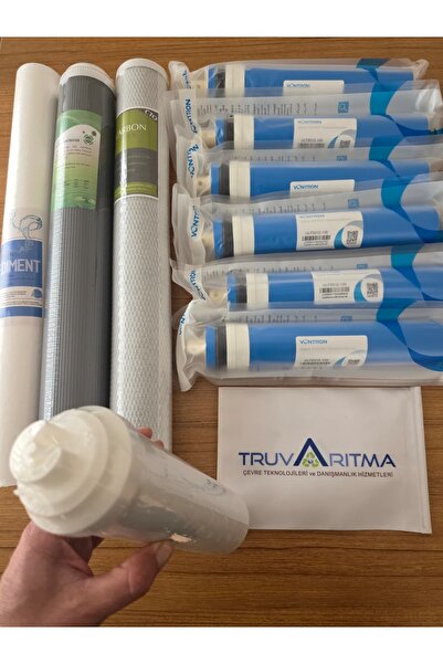 Esli Truva Arıtma 20''Endüstriyel Tip Sedimend,GAC,CTO Karbon 6x100 GPD Membr...