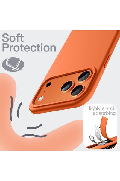 CaseHub iPhone 17 PRO/18 PRO Kılıf İçi Kadife Ekran ve Kamera Yükseltili Lansman Silikon Koruyucu Kapak