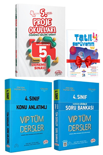 Editör Yayınevi 4. Sınıftan 5. Sınıfa Proje Okulları Seçme Sınavı Çözümlü 5 D...