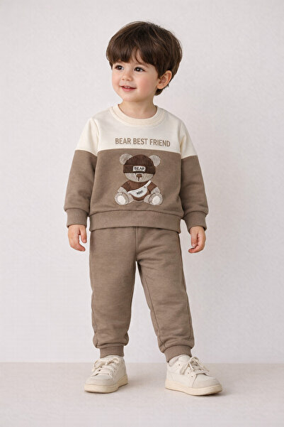 tinitins Bear Best Friends Printed Baby Boy Set