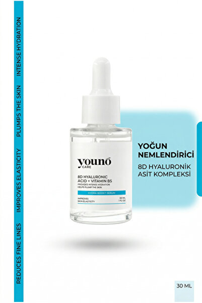 YOUNO CARE 8D Hyaluronik Asit Serum Yoğun Nemlendirici 30 ml | 18 Amino Asit ...