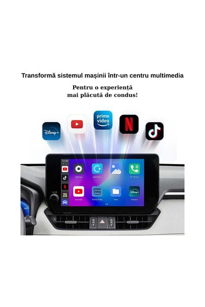 RG Parts Adaptor wireless Android 13 CarPlay și Android Auto – Netflix YouTube