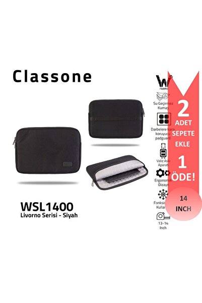 Classone Livorno Series WSL1400 13-14" Waterproof Fabric, Macbook, Notebook, ...