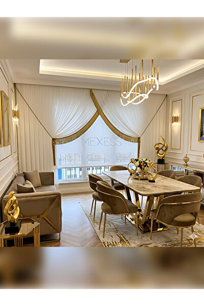 Mexess Υψηλής ποιότητας, αντιτσαλακωτικό, χωρίς σιδέρωμα, ρευστό τούλι από μπ...