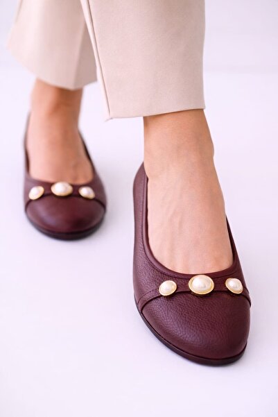 Slipcat Γυναικεία παπούτσια μπαλαρίνας γραφείου με στρογγυλή μύτη και πόρπη μ...