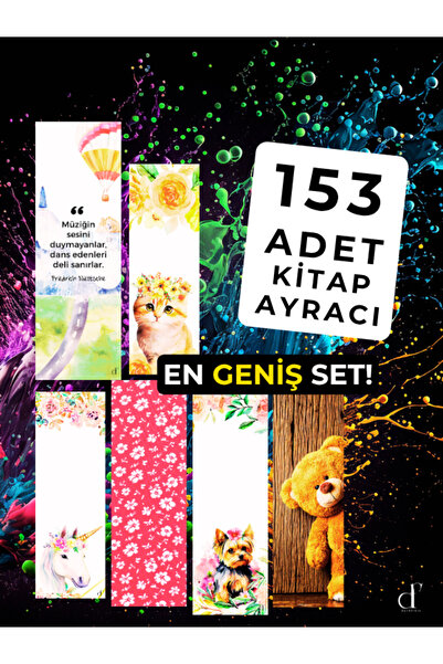 darkfikir 153'lü Kitap Ayracı Seti - En Geniş Set! - Özel Paket9