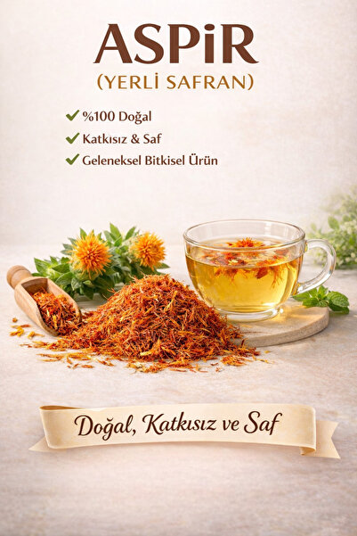 Aktarzane Aspir Çiçeği - Yerli Safran 50g