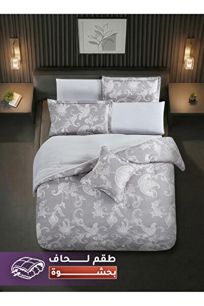 Melen مفارش ميلين | طقم لحاف مفرد ونص وجهين 4 قطع بحشوة سميكة 200*120 سم – سيلون