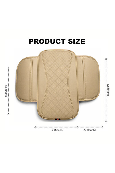 AutoFamily Arm-rest For Car Seat – Breathable Leather Seat Protector, Fashion Hand Rest For Car, Arm-rest Cover