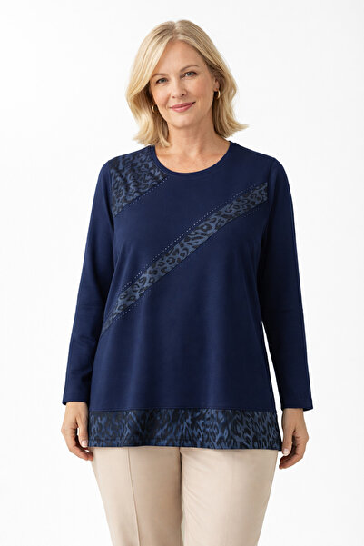 Mutlu City Women's Middle Age and Above Laser Print Patterned Mother Combed C...